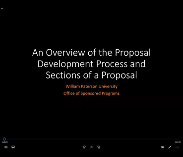 Proposal Development Overview